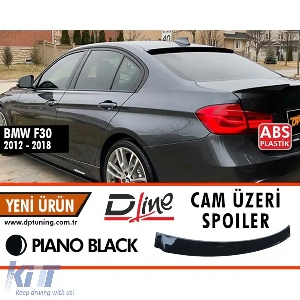 image-68-F30 ACS Spoiler spate pentru acoperiș Negru Pian ABS / 2012-2018