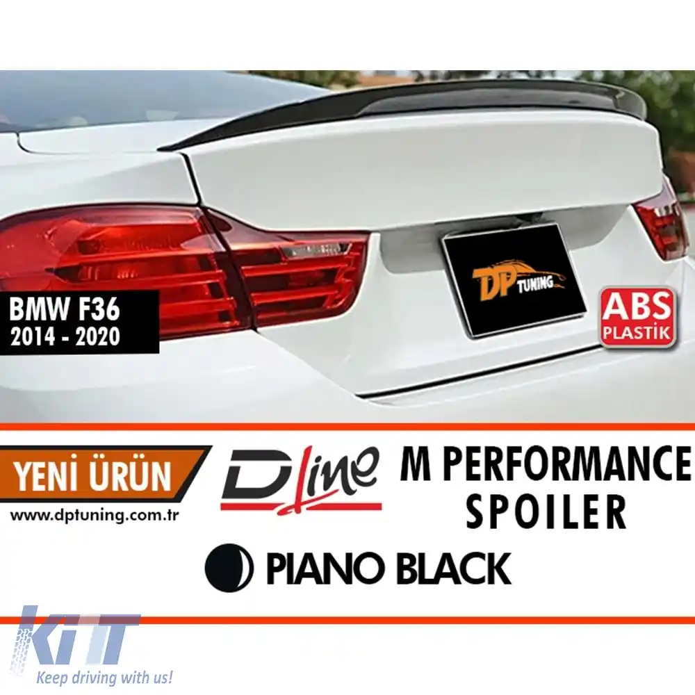 image-23-F36 M Performance Design Design Dynamics Spoiler Spate pentru Portbagaj Negru Pian ABS / 2014-2020