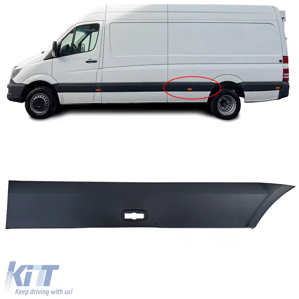 Fâșie de finisare a panoului lateral stâng, potrivită pentru Mercedes Sprinter W906 2006-2018 L3