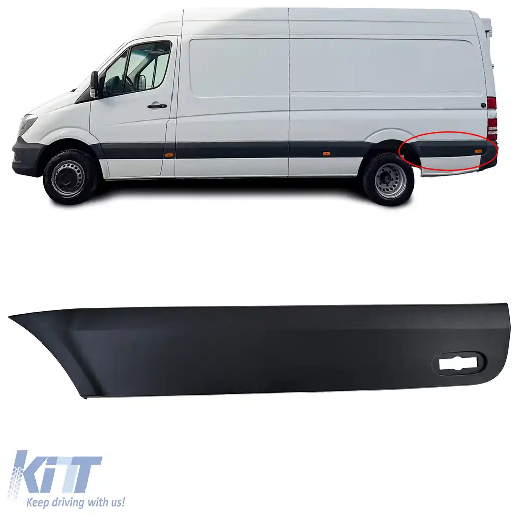 Fâșie de finisare a panoului lateral stâng pentru Mercedes Sprinter W906 2006-2018 L3