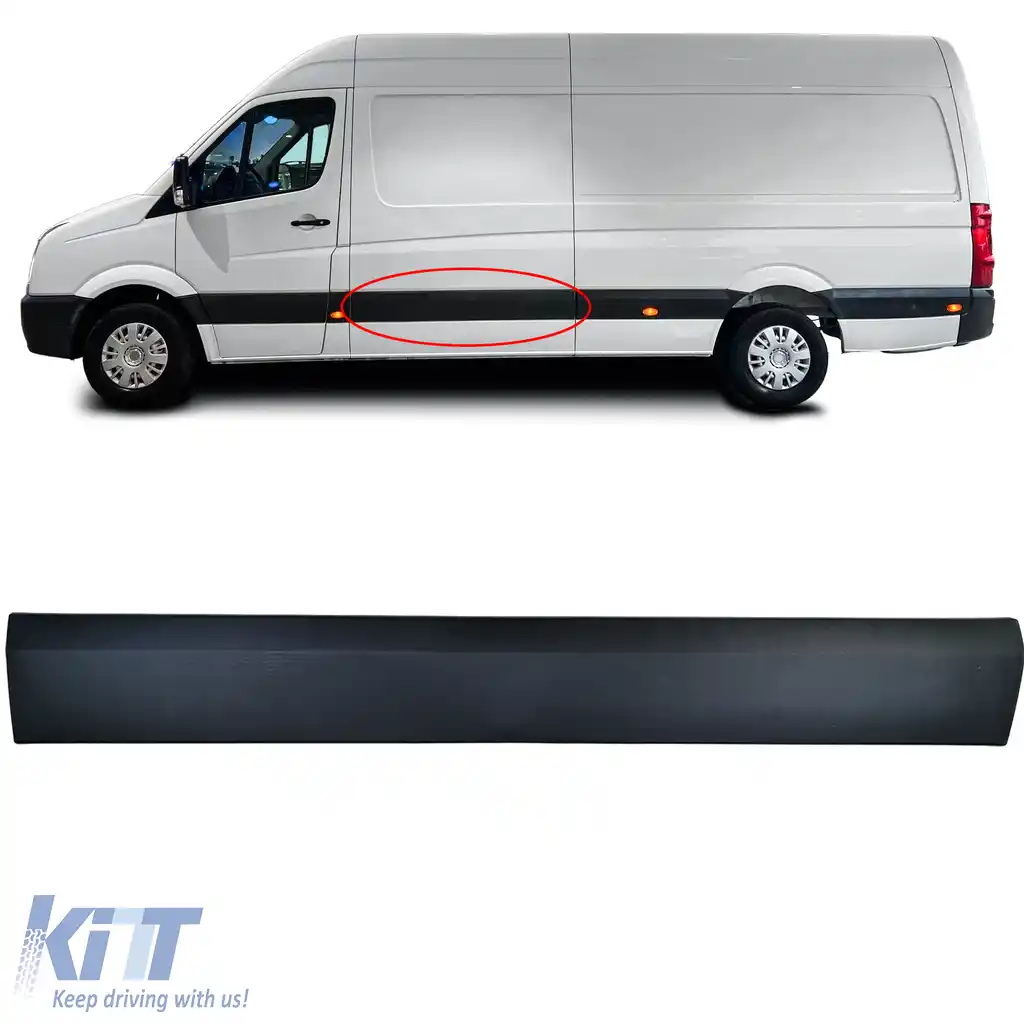 Fâșie de finisare panou lateral ușă glisantă stânga pentru VW Crafter 30-50 2E 06-16 L2 L3 L4