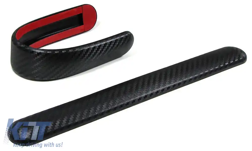 Fâșie de protecție pentru bumper flexibilă autoadezivă universală 306x35mm carbon-image-6194938