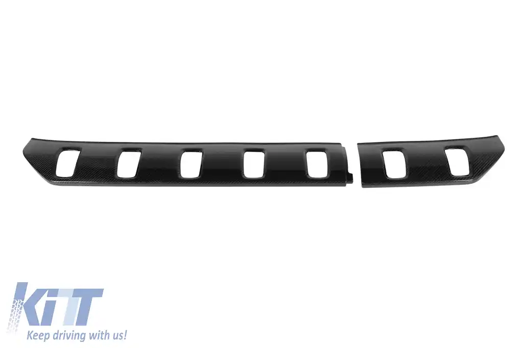 Fâșie decorativă din carbon potrivită pentru bara de protecție frontală B-design pe Mercedes G-Class W465 după 2024