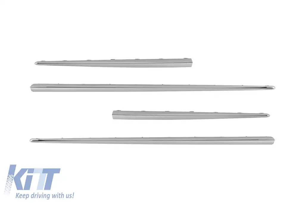 image-1-Fâșii cromate tip S63/S65 potrivite pentru praguri laterale A Design pentru Mercedes S-Class W222 2013-2017, ampatament lung