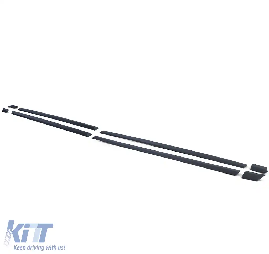 Fâșii decorative, mânere de uși, benzi de protecție, set de 8 piese + cleme, potrivite pentru VW Golf 3 91-97 cu 4 uși-image-6205182