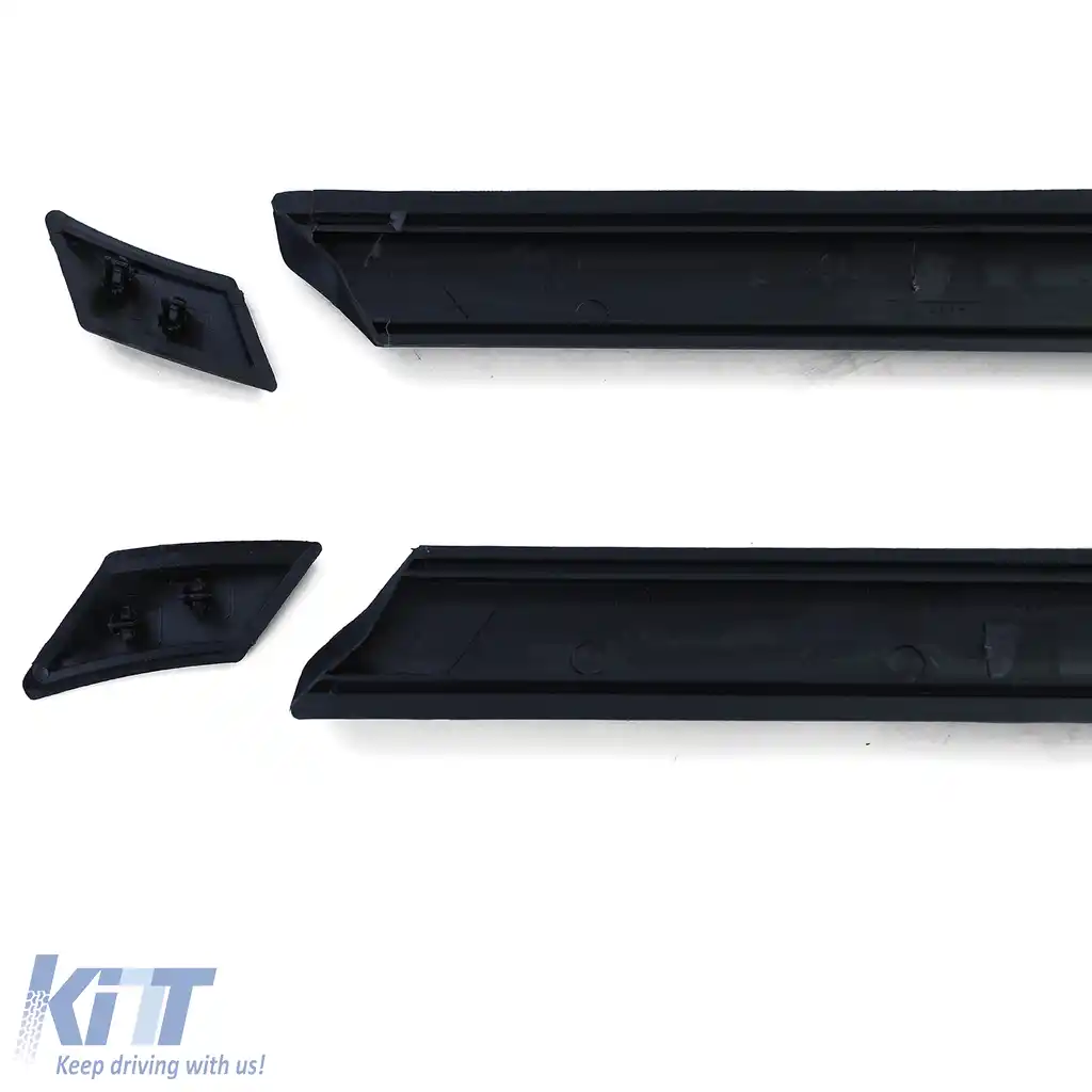 Fâșii decorative, mânere de uși, benzi de protecție, set de 8 piese + cleme, potrivite pentru VW Golf 3 91-97 cu 4 uși-image-6205186