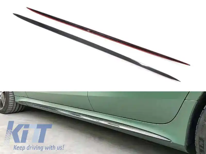 Fâșii din carbon potrivite pentru pragurile laterale GT63 pe Mercedes A Design GT 4 Door Coupe X290 după 2019