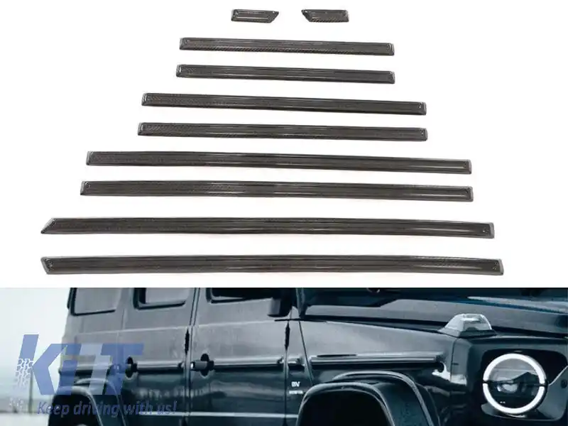 Fâșii laterale din carbon pentru ușile Mercedes G-Class W465 după 2024