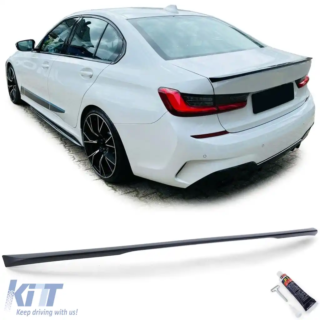 Fald de spate Performance negru, nefinisat, potrivit pentru BMW Seria 3 G20 2019-2022 cu ABE