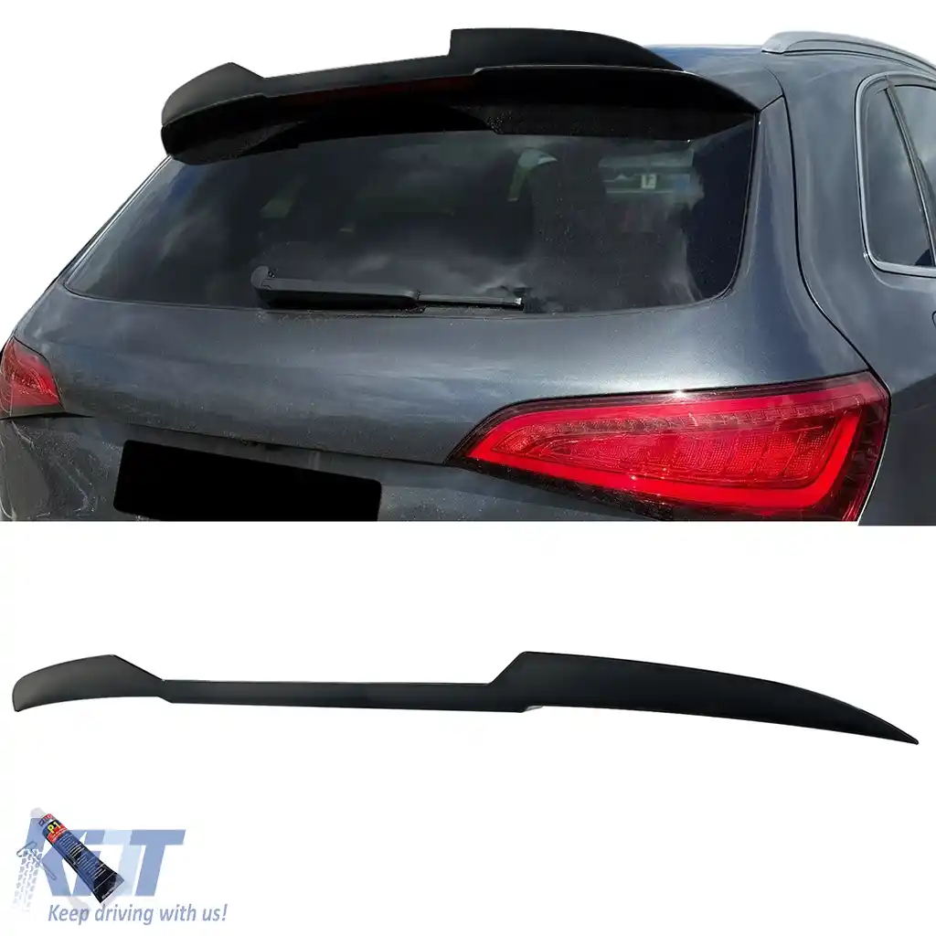 Fald de spoiler spate de acoperiș performanță negru lucios, potrivit pentru Audi SQ5 8R 2008-2016