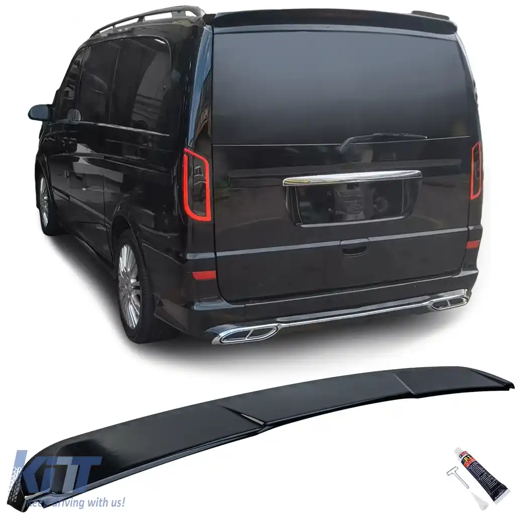 Fald de spoiler spate negru lucios pentru Mercedes Vito Viano W639 2003-2014