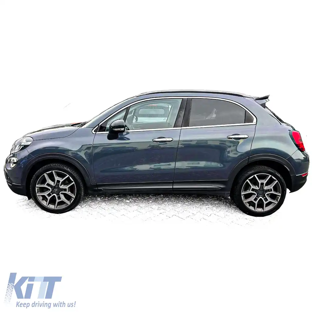 Fald de spoiler spate pentru plafon, lucios negru, potrivit pentru Fiat 500X din 2014-image-6210842