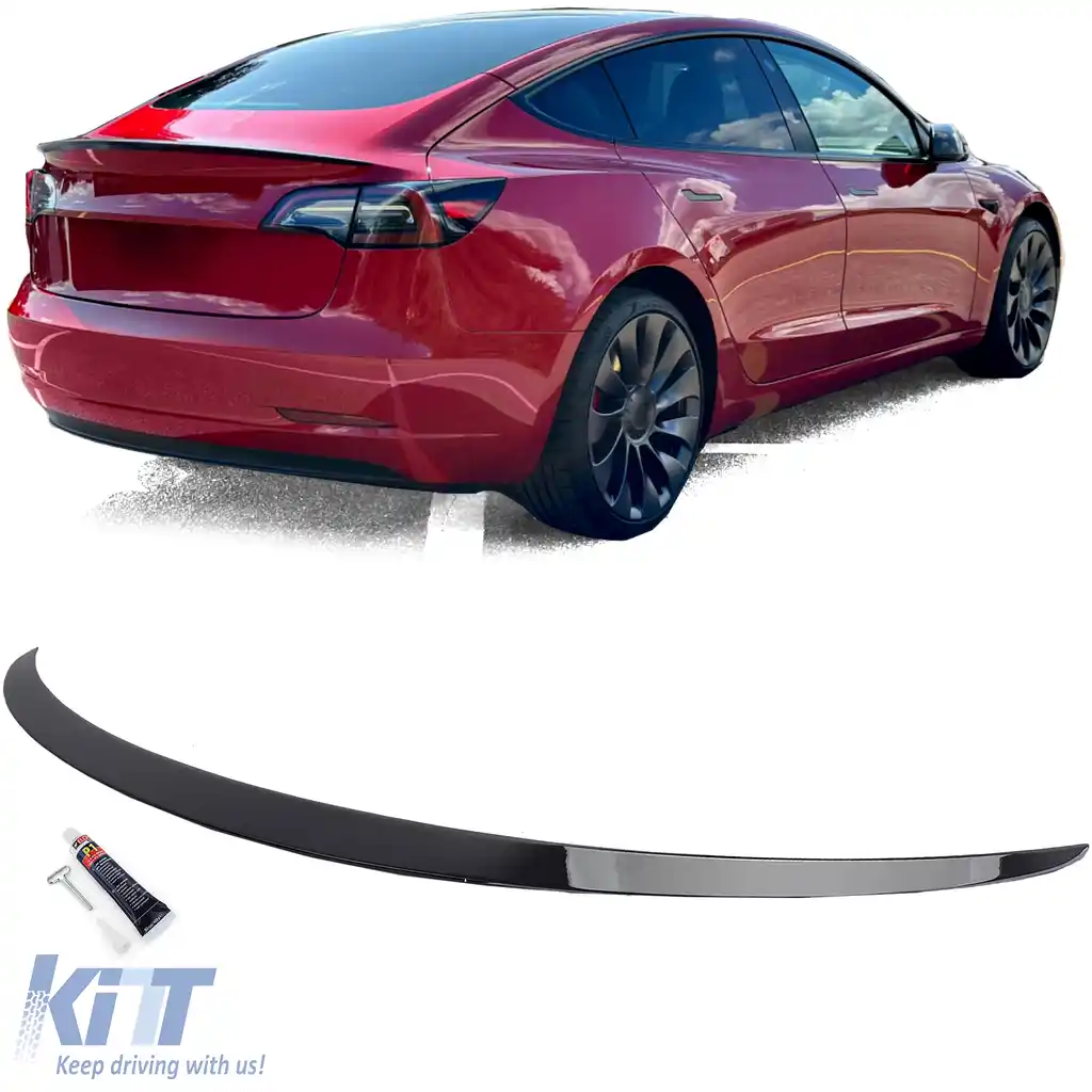 Fald de spoiler spate Performance lucios negru potrivit pentru Tesla Model 3 din 2017