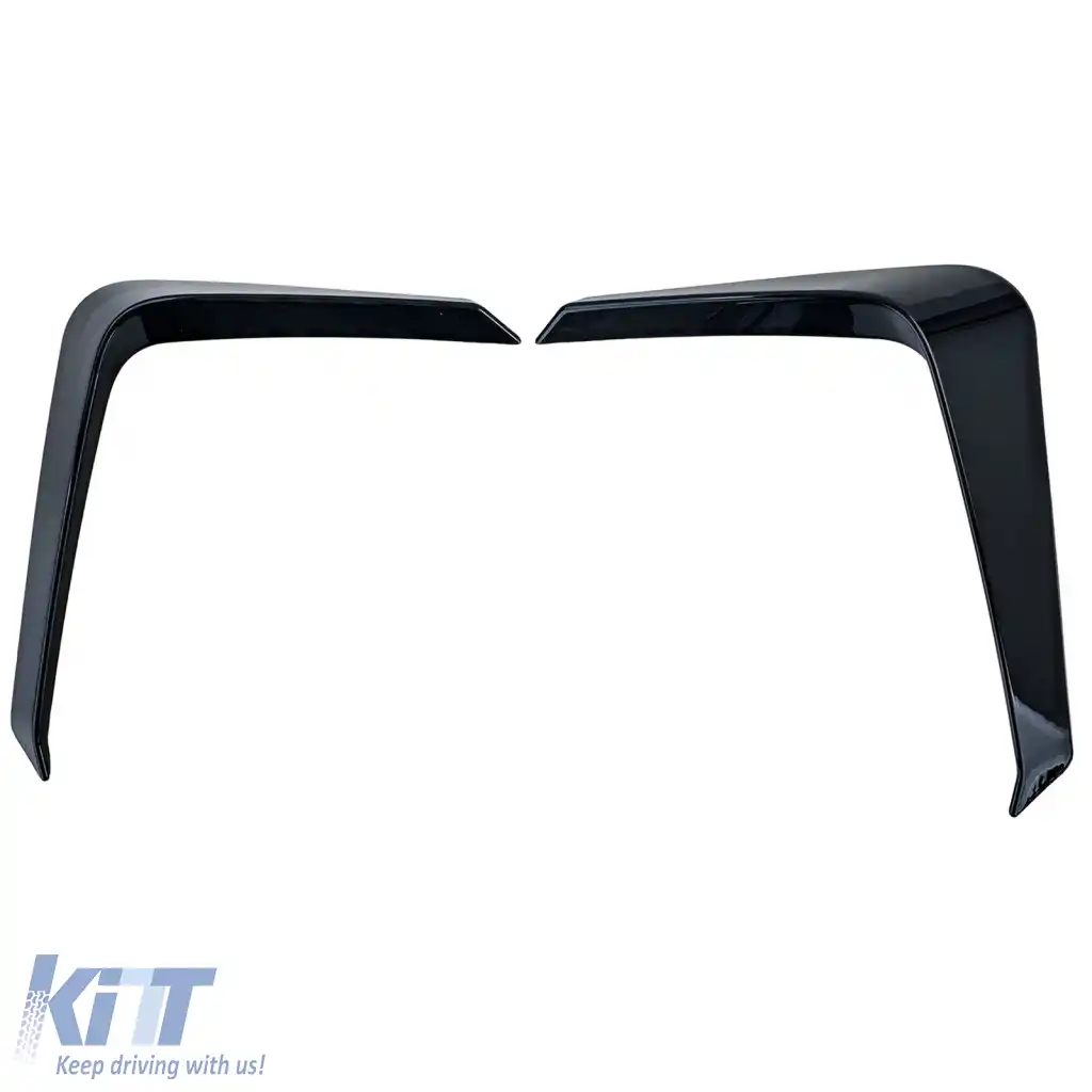 Falduri splitter frontal lucios pentru bara de protecție Ford Tourneo Transit Custom din 2023-image-6276691