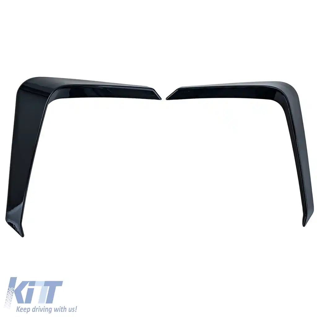 Falduri splitter frontal lucios pentru bara de protecție Ford Tourneo Transit Custom din 2023-image-6276692