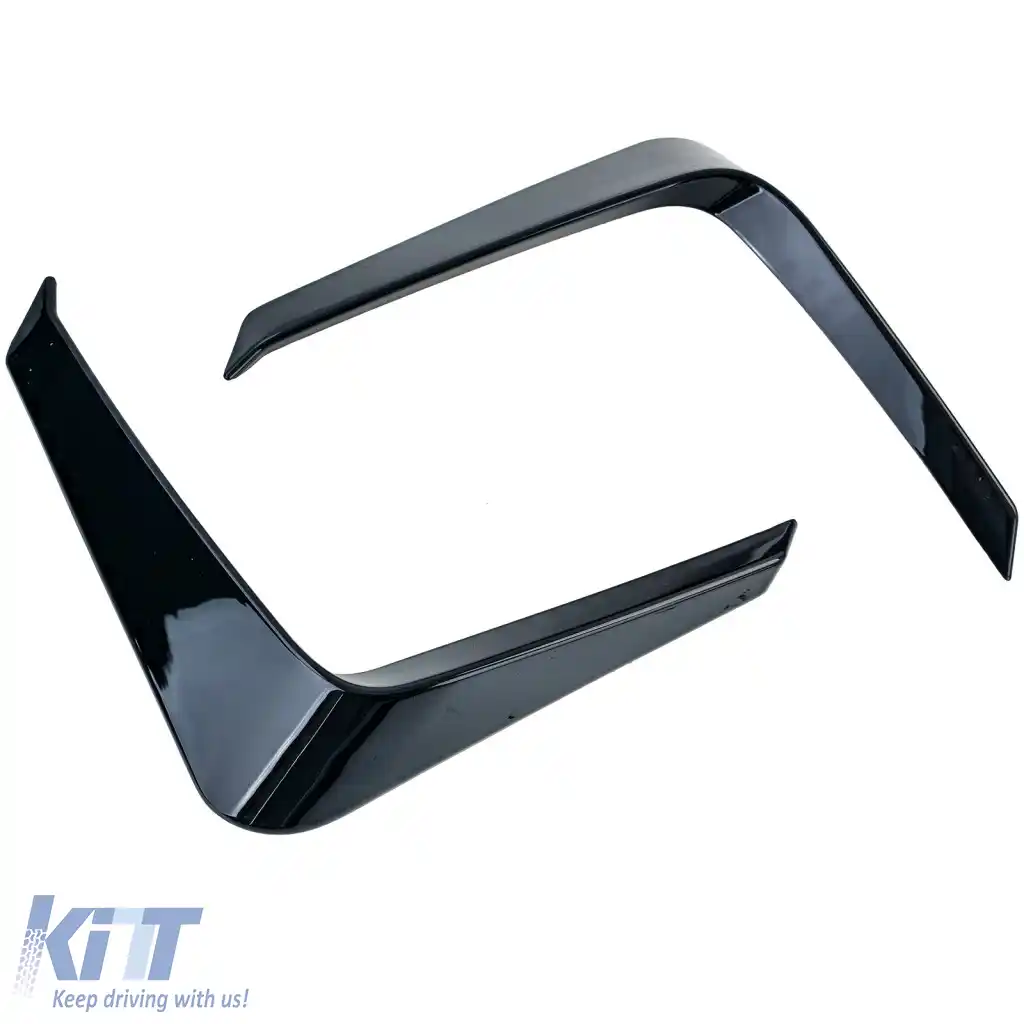 Falduri splitter frontal lucios pentru bara de protecție Ford Tourneo Transit Custom din 2023-image-6276693