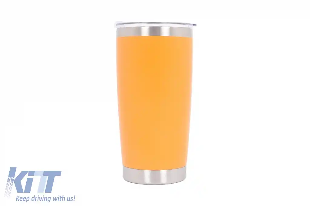 Family Pack 4x Cana Termoizolanta Otel Inoxidabil SS304 cu Capac Perete Dublu 590ml Albastru Portocaliu Roz Gri-image-6126676