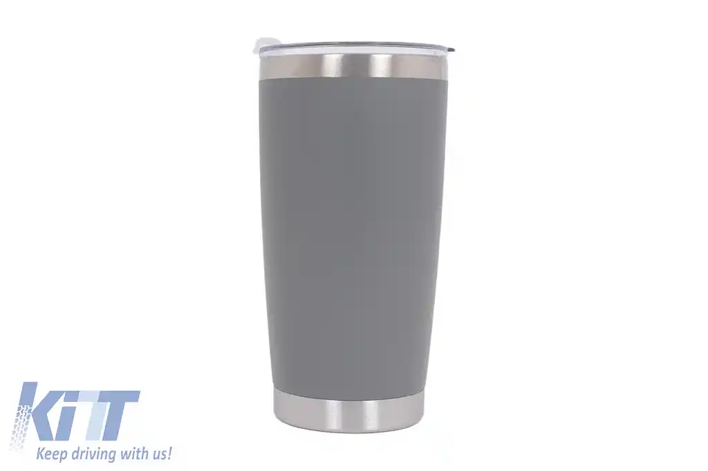 Family Pack 4x Cana Termoizolanta Otel Inoxidabil SS304 cu Capac Perete Dublu 590ml Albastru Portocaliu Roz Gri-image-6126677