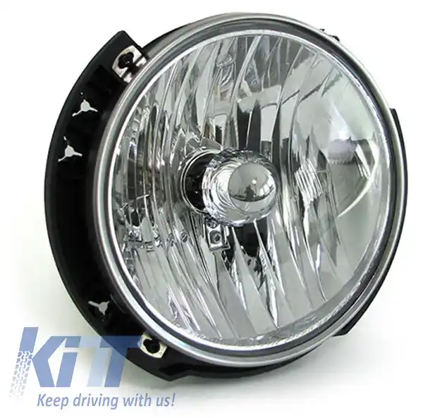 Far dreapta H13 din sticlă clară, potrivit pentru Jeep Wrangler JK 07-11