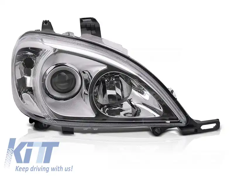 Far drept reflector potrivit pentru Mercedes ML W163 2001-2005 cu bază cromată