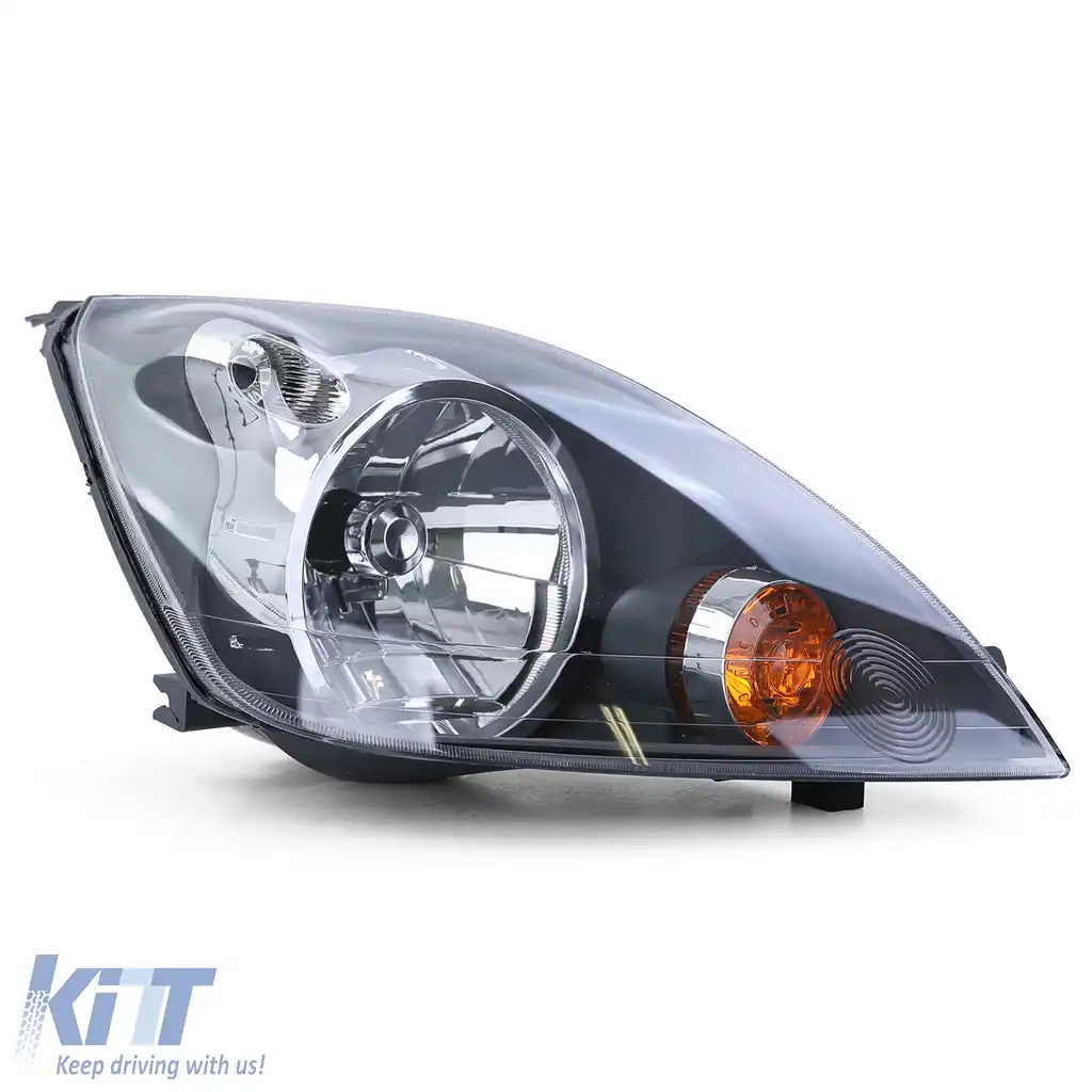 Far H4 Negru cu Motor Dreapta potrivit pentru Ford Fiesta JH JD 05-07-image-6210828