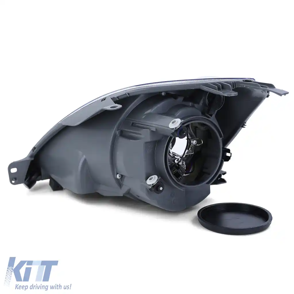 Far H4 Negru cu Motor Dreapta potrivit pentru Ford Fiesta JH JD 05-07-image-6210831