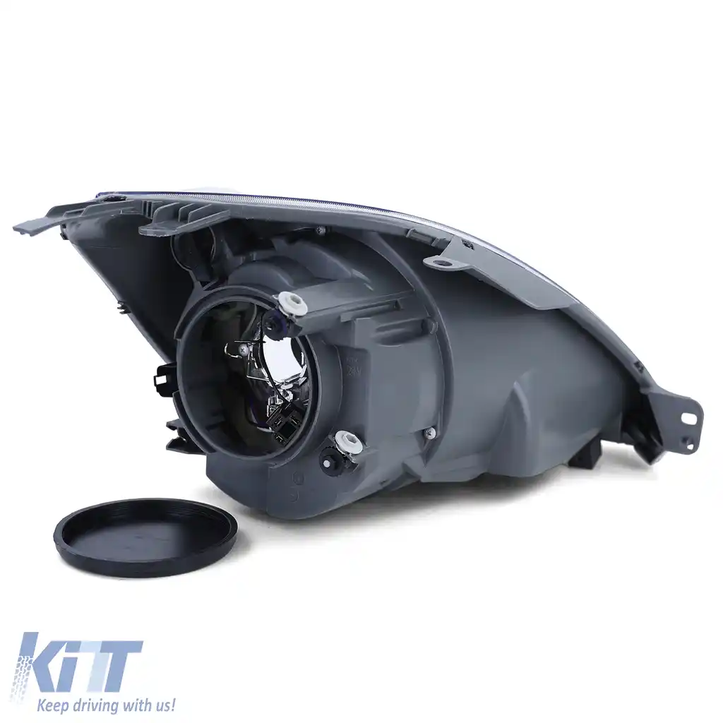 Far H4 Negru cu Motor Stânga pentru Ford Fiesta JH JD 05-07-image-6258014