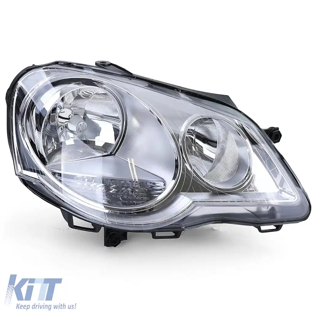 Far H7 H1 cu motor LWR dreapta, potrivit pentru VW Polo 9N3 2005-2009