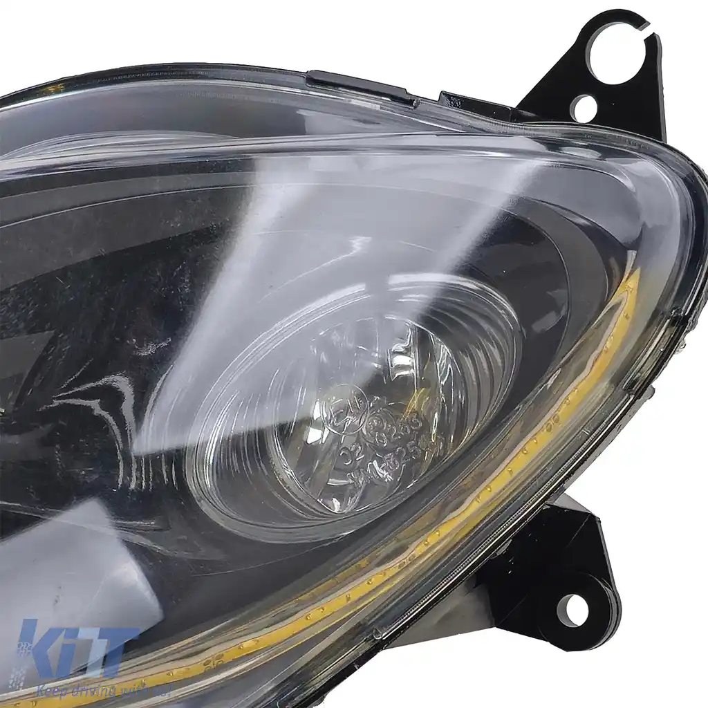 Far negru aprobat E Nou, potrivit pentru Yamaha XP 500 TMAX 2001-2007-image-6259072