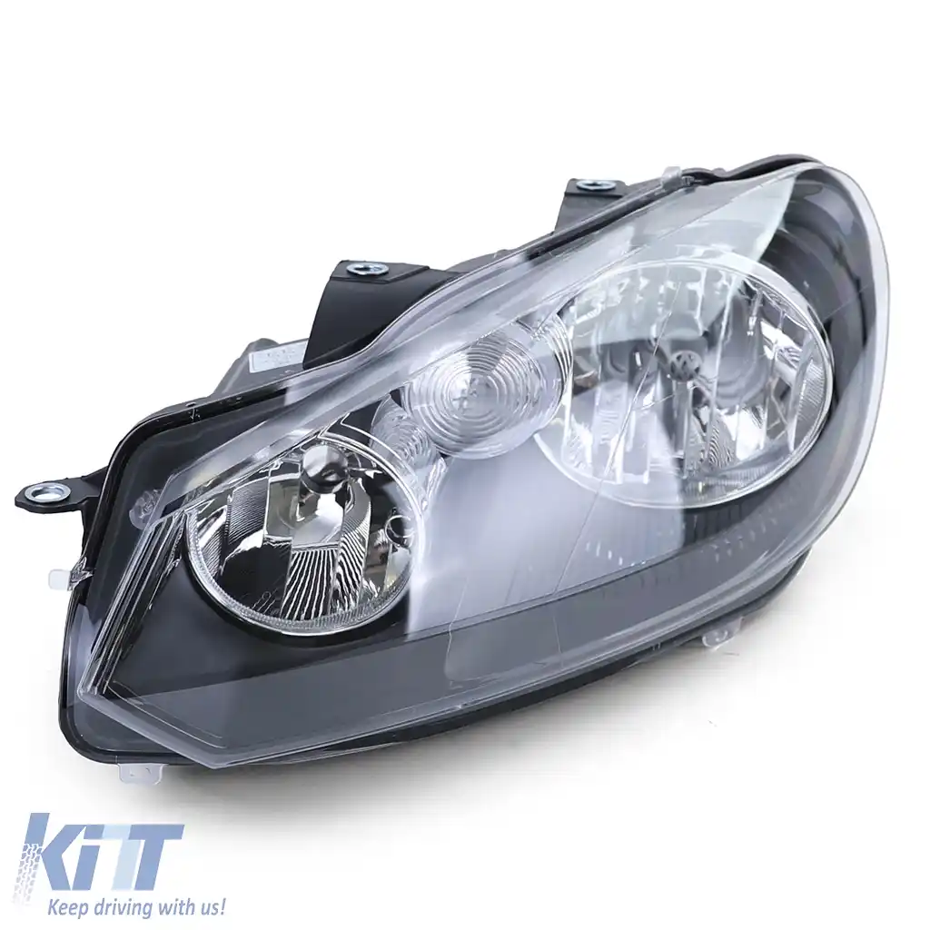 Far negru cu motor LWR stânga, potrivit pentru VW Golf 6 VI 1K 08-14-image-6194309