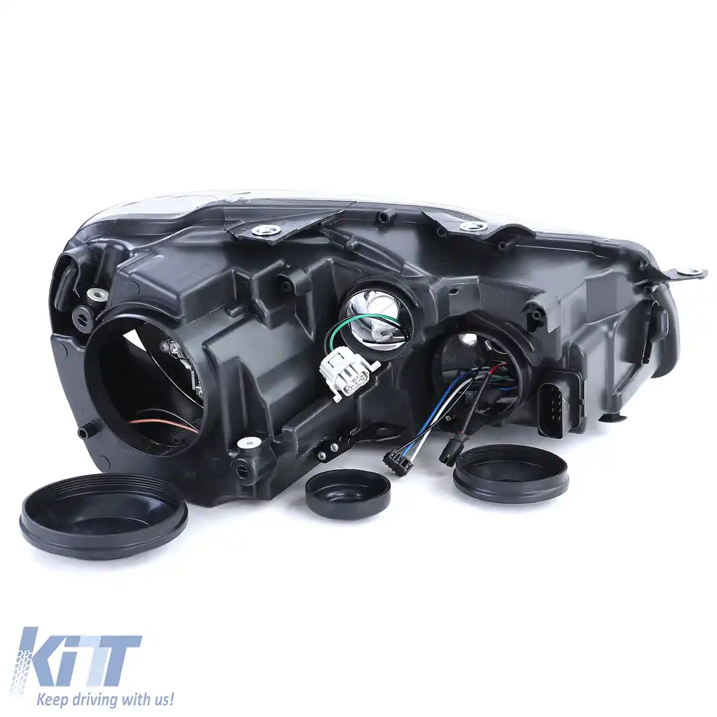 Far negru cu motor LWR stânga, potrivit pentru VW Golf 6 VI 1K 08-14-image-6194310