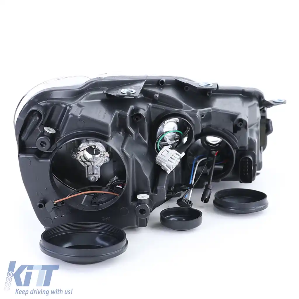 Far negru cu motor LWR stânga, potrivit pentru VW Golf 6 VI 1K 08-14-image-6194311