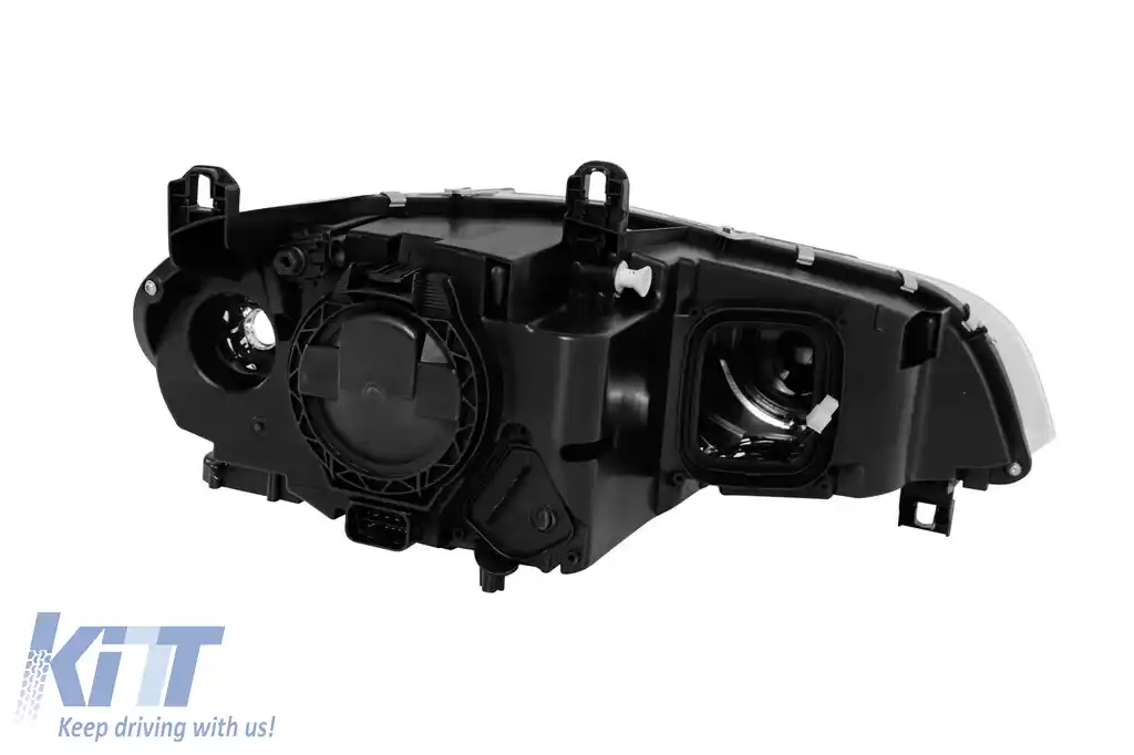 Far stâng adaptiv Xenon potrivit pentru BMW X5 E70 LCI 2011-2013 cu bază neagră-image-6256894