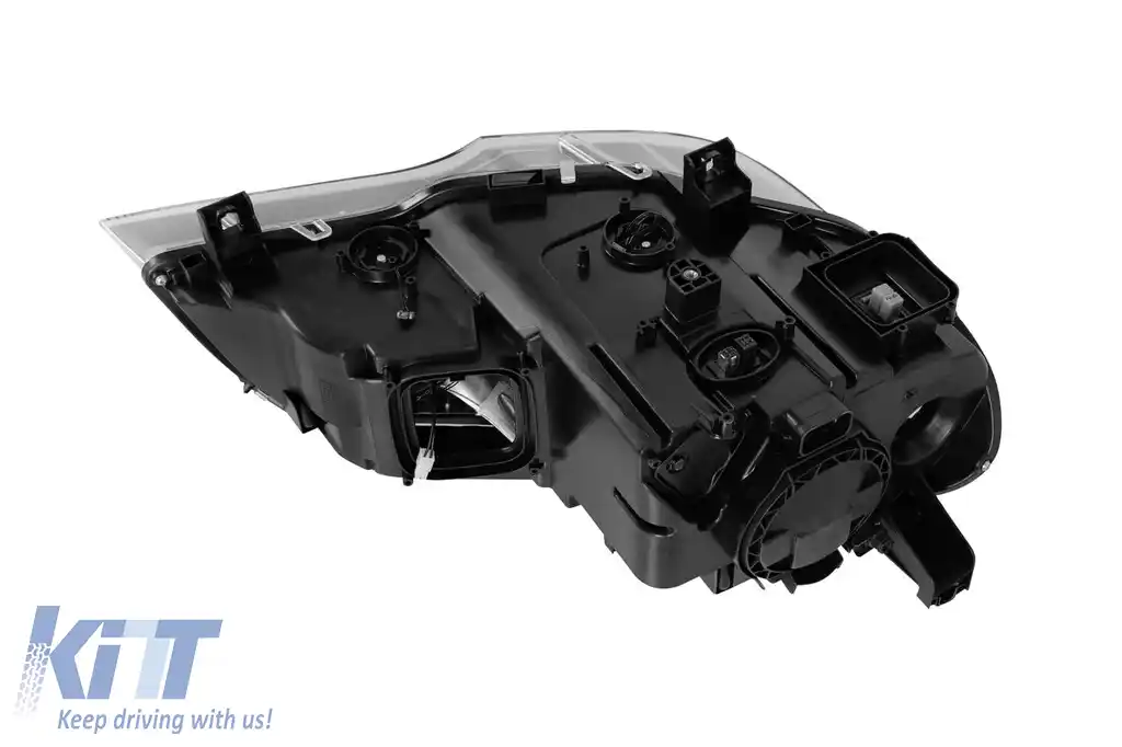Far stâng adaptiv Xenon potrivit pentru BMW X5 E70 LCI 2011-2013 cu bază neagră-image-6256895