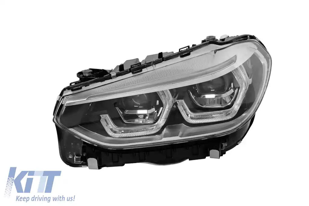 Far stâng LED adaptiv potrivit pentru BMW X3 G01 2017-2020 cu bază neagră