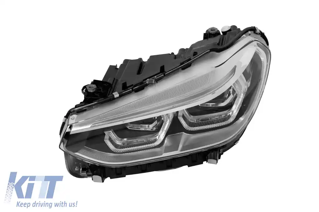 Far stâng LED adaptiv potrivit pentru BMW X3 G01 2017-2020 cu bază neagră-image-6256879