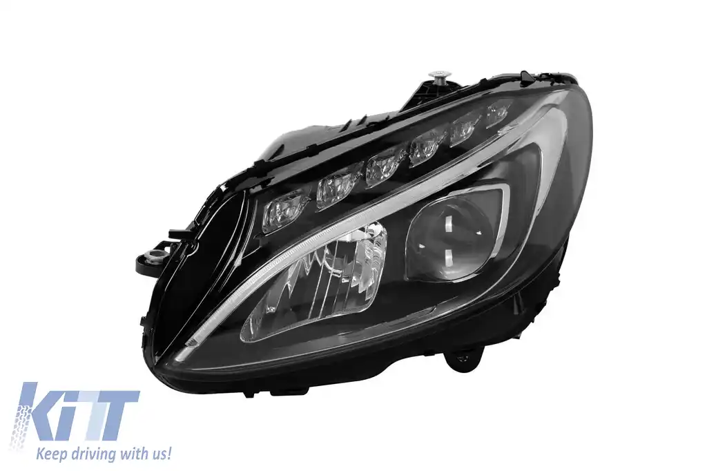Far stâng LED static potrivit pentru Mercedes C-class W205 sedan, S205 break 2014-2018