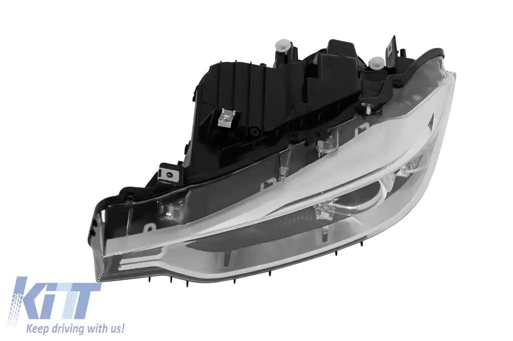Far stâng xenon potrivit pentru BMW Seria 3 F30 sedan, F31 break 2011-2015 cu bază cromată-image-6256800