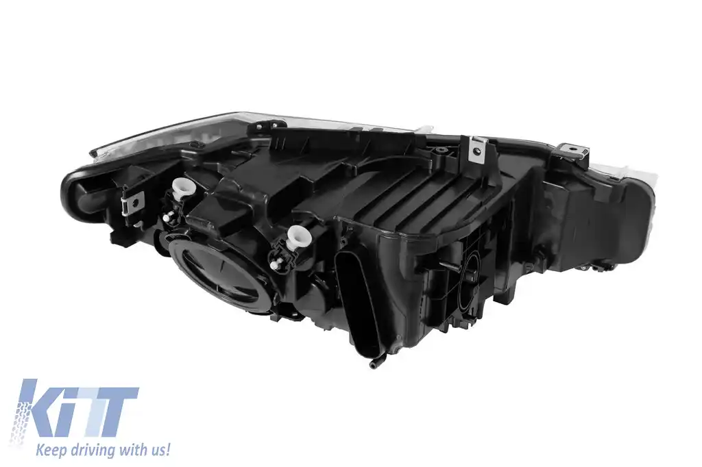 Far stâng xenon potrivit pentru BMW Seria 3 F30 sedan, F31 break 2011-2015 cu bază cromată-image-6256801