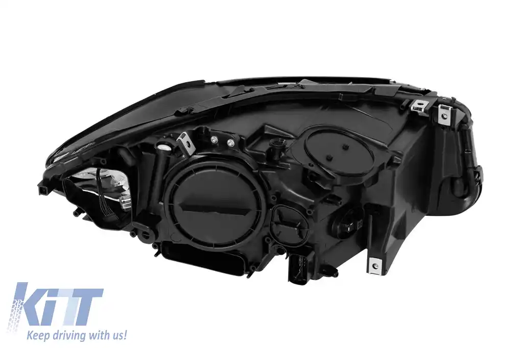 Far stâng xenon potrivit pentru BMW Seria 5 F10 sedan, F11 break 2010-2013 cu bază neagră-image-6256821