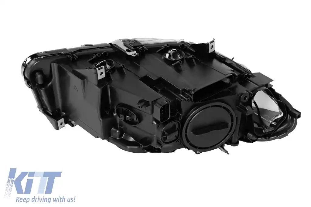 Far stâng xenon potrivit pentru BMW Seria 5 F10 sedan, F11 break 2010-2013 cu bază neagră-image-6256823
