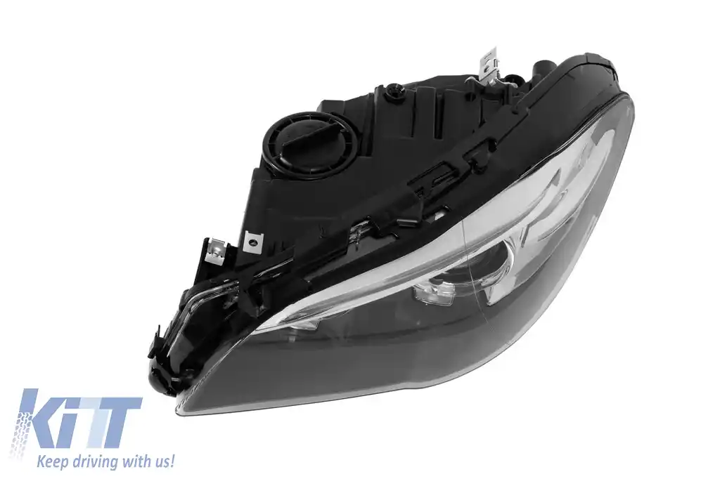 Far stâng xenon potrivit pentru BMW Seria 5 F10 sedan, F11 break 2014-2017 cu bază neagră-image-6256868