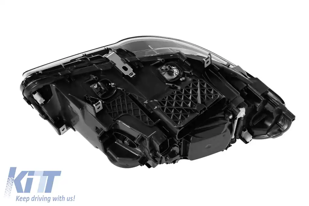 Far stâng xenon potrivit pentru BMW Seria 5 F10 sedan, F11 break 2014-2017 cu bază neagră-image-6256871