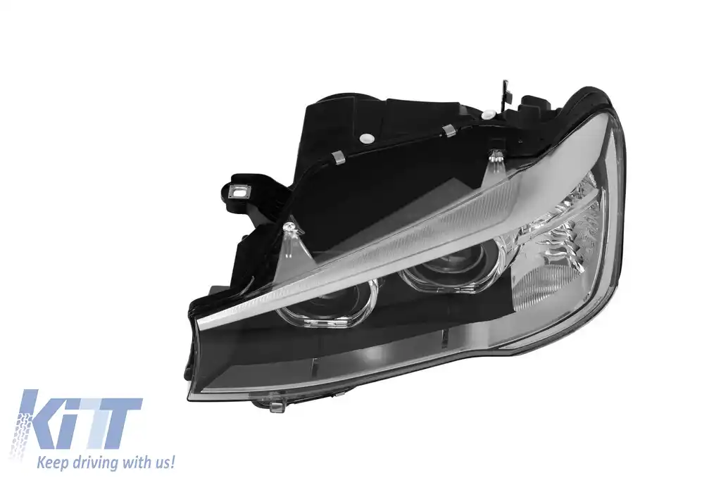 Far stâng xenon potrivit pentru BMW X3 F25 LCI 2014-2017 cu bază neagră-image-6256855