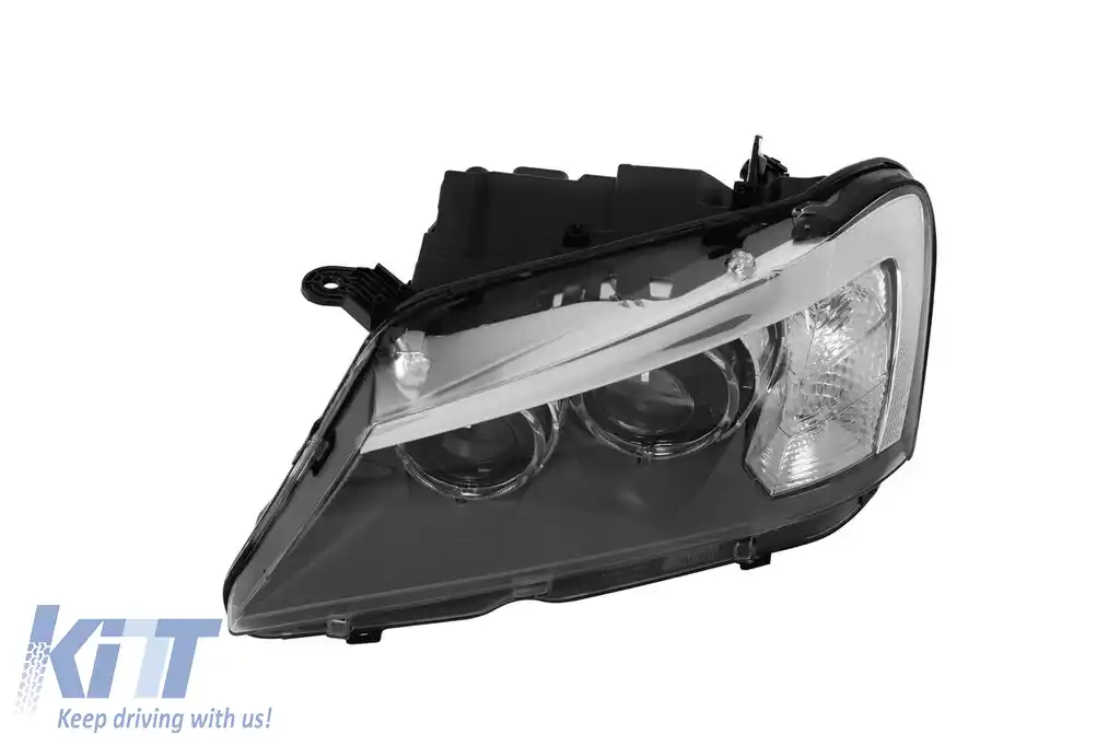Far stâng xenon potrivit pentru BMW X3 F25 2010-2013 cu bază neagră-image-6256843