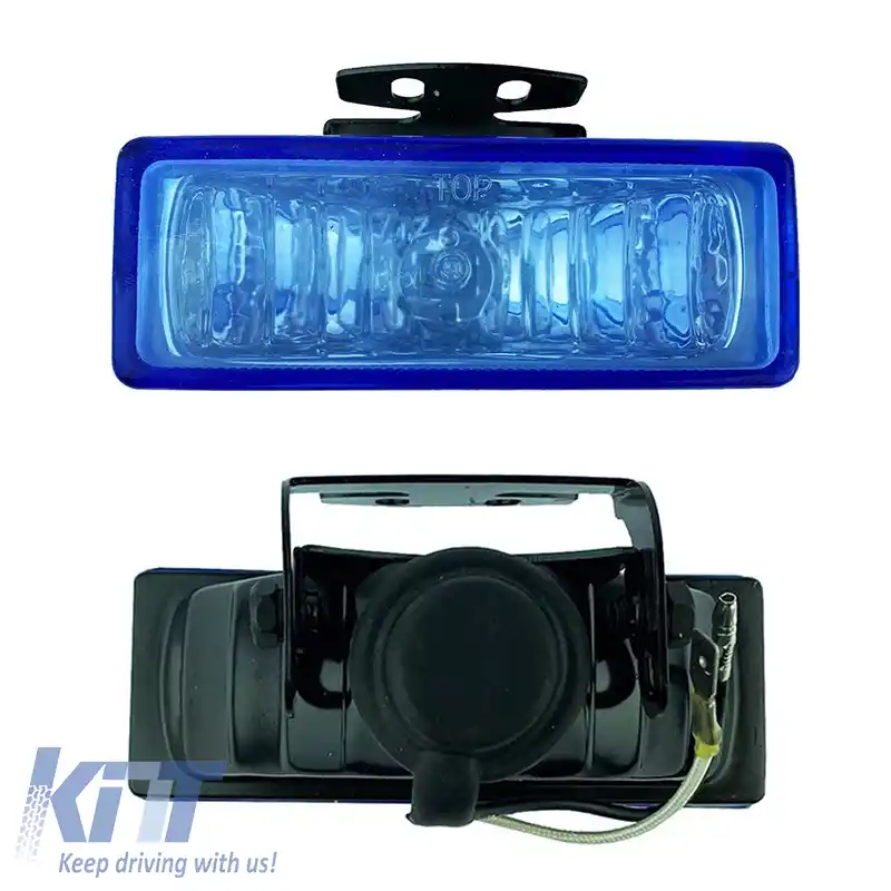 Far Universal 126x46mm H3 12 Volți 55 Watt LA-V127 Albastru 2 Buc.-image-6306152