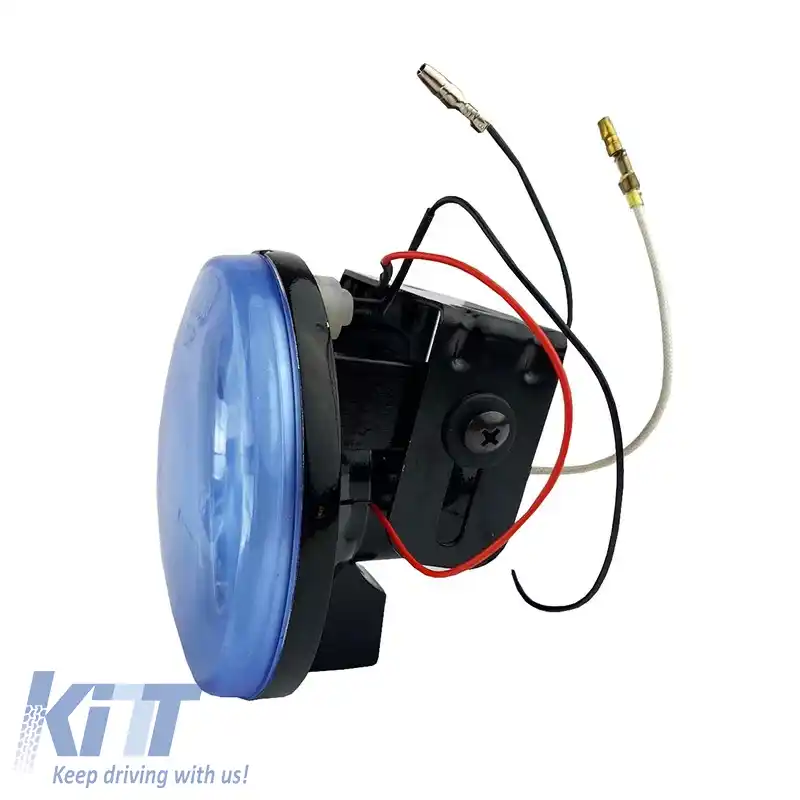 Far Universal Albastru Ø 10cm H3 12 Volt 55 Watt Cu Ochi Înger Albastri 2 Buc.-image-6306105