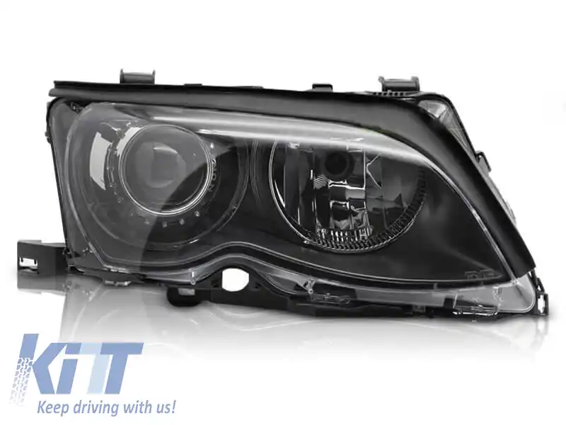 Far xenon drept potrivit pentru BMW Seria 3 E46 sedan, break 2001-2005 cu bază neagră