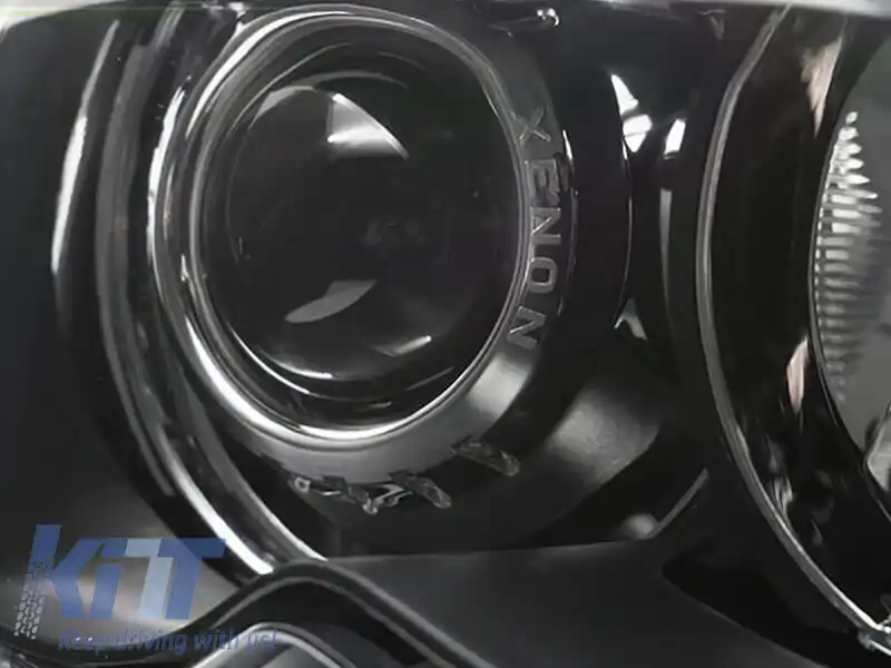 Far xenon drept potrivit pentru BMW Seria 3 E46 sedan, break 2001-2005 cu bază neagră-image-6145359