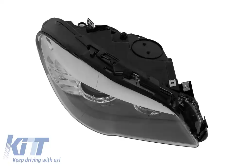 Far xenon drept potrivit pentru BMW Seria 5 F10 sedan, F11 break 2010-2013 cu bază neagră-image-6256826